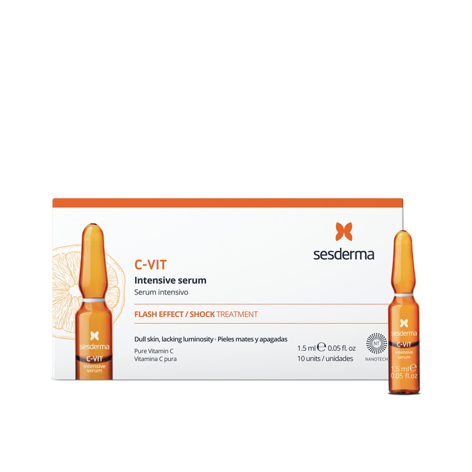 Sesderma C-Vit Intensives Serum Ampullen 10x1,5ml: Produktbild