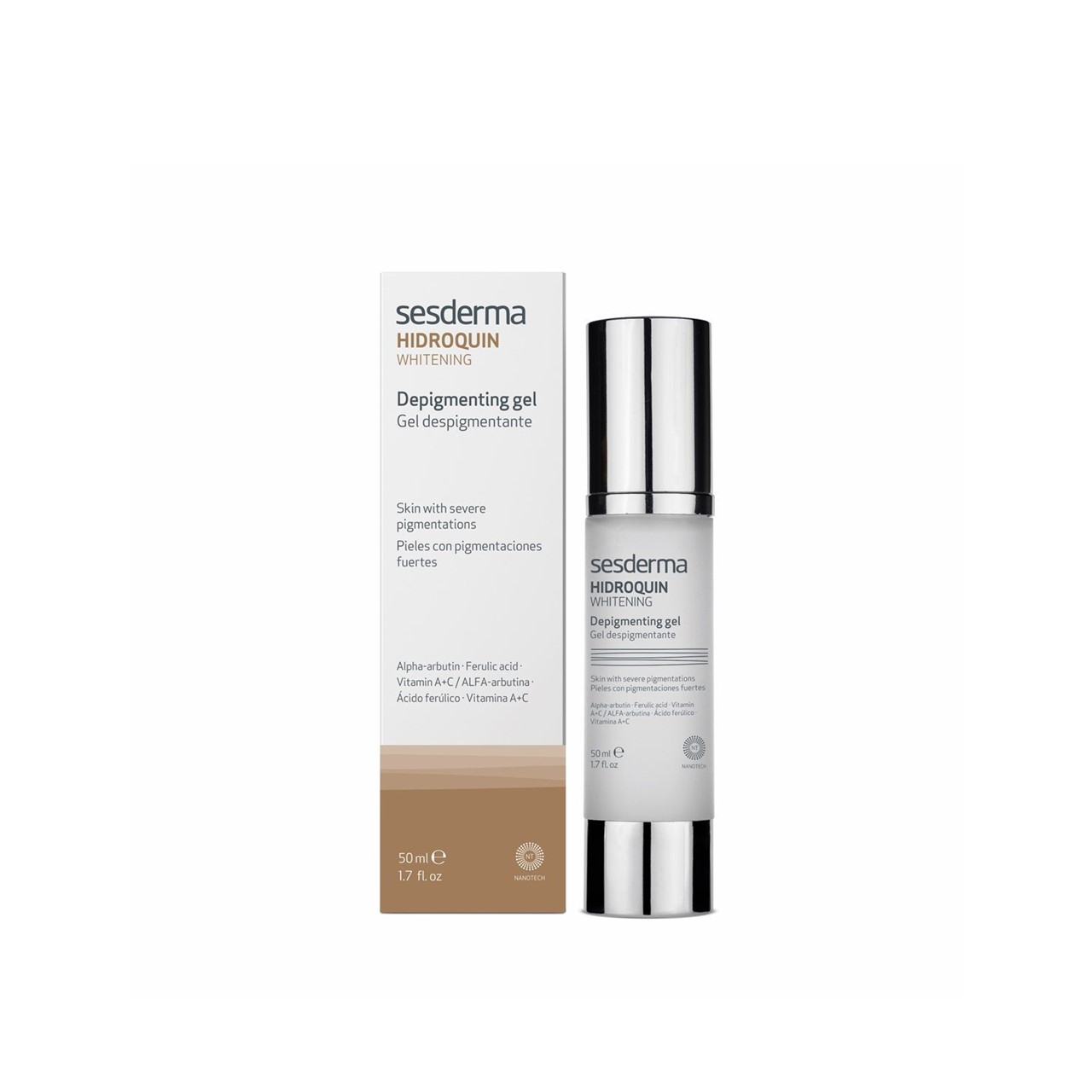Sesderma Hidroquin Aufhellendes Depigmentierendes Gel 50ml: Produktbild