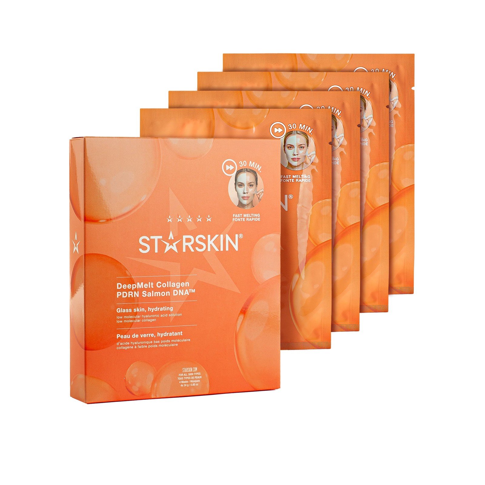 STARSKIN DeepMelt Collagen PDRN Salmon DNA™ Maske x4: product photo