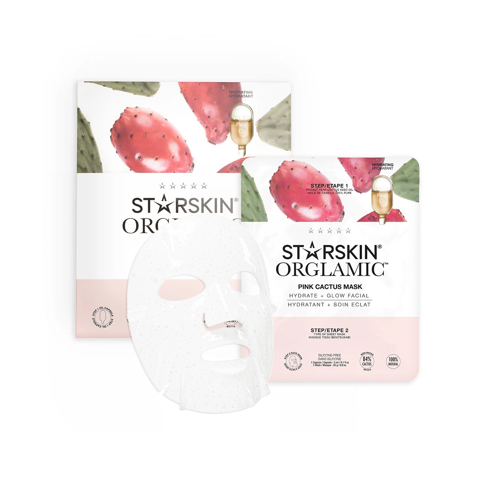 STARSKIN ORGLAMIC™ Pink Cactus Maske x1: product photo