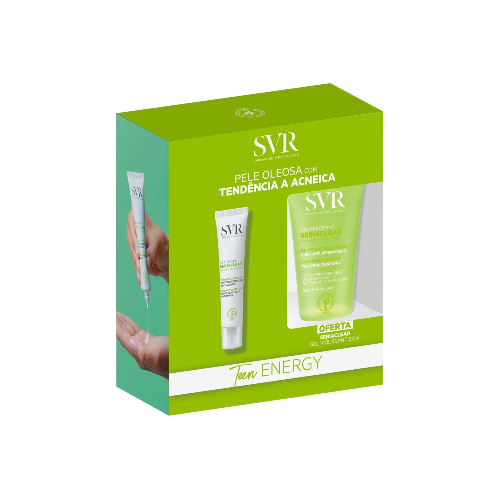 SVR Sebiaclear Active Gel 40ml + Reinigungsgel 55ml: product photo