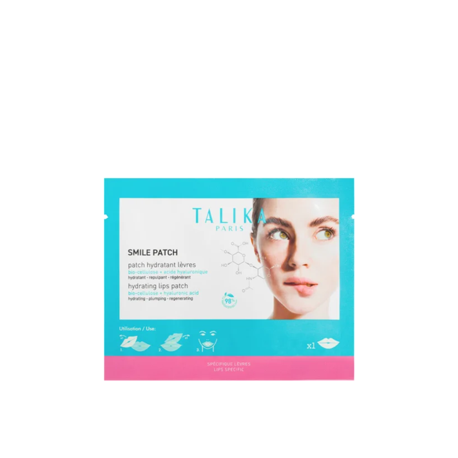 Talika Smile Patch Feuchtigkeitsspendende Lippen-Patches x1: Produktbild