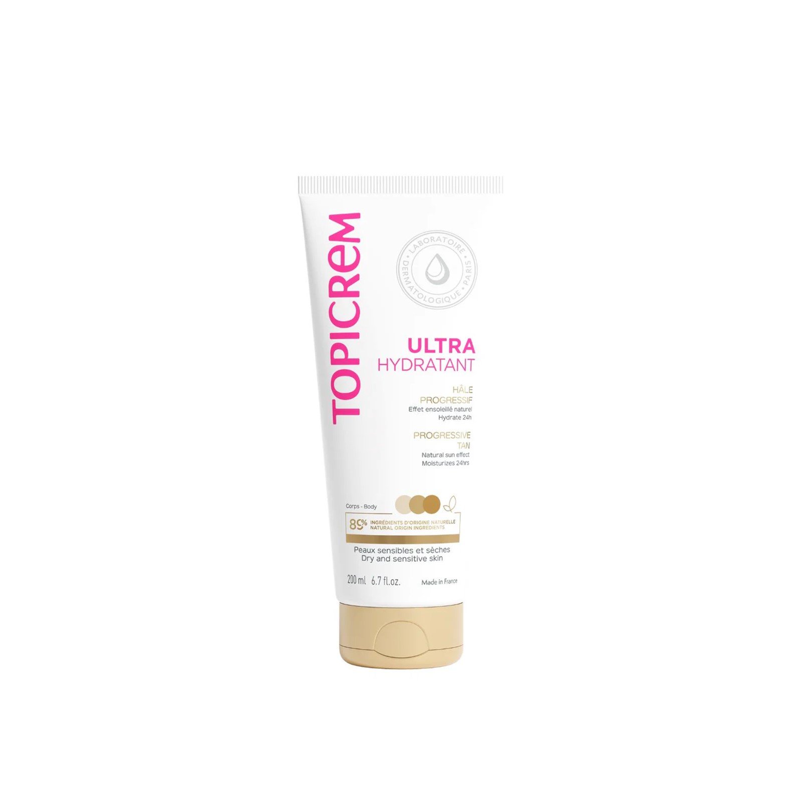 Topicrem Ultra-Moisturizing Progressive Bräunung 200ml: Produktbild