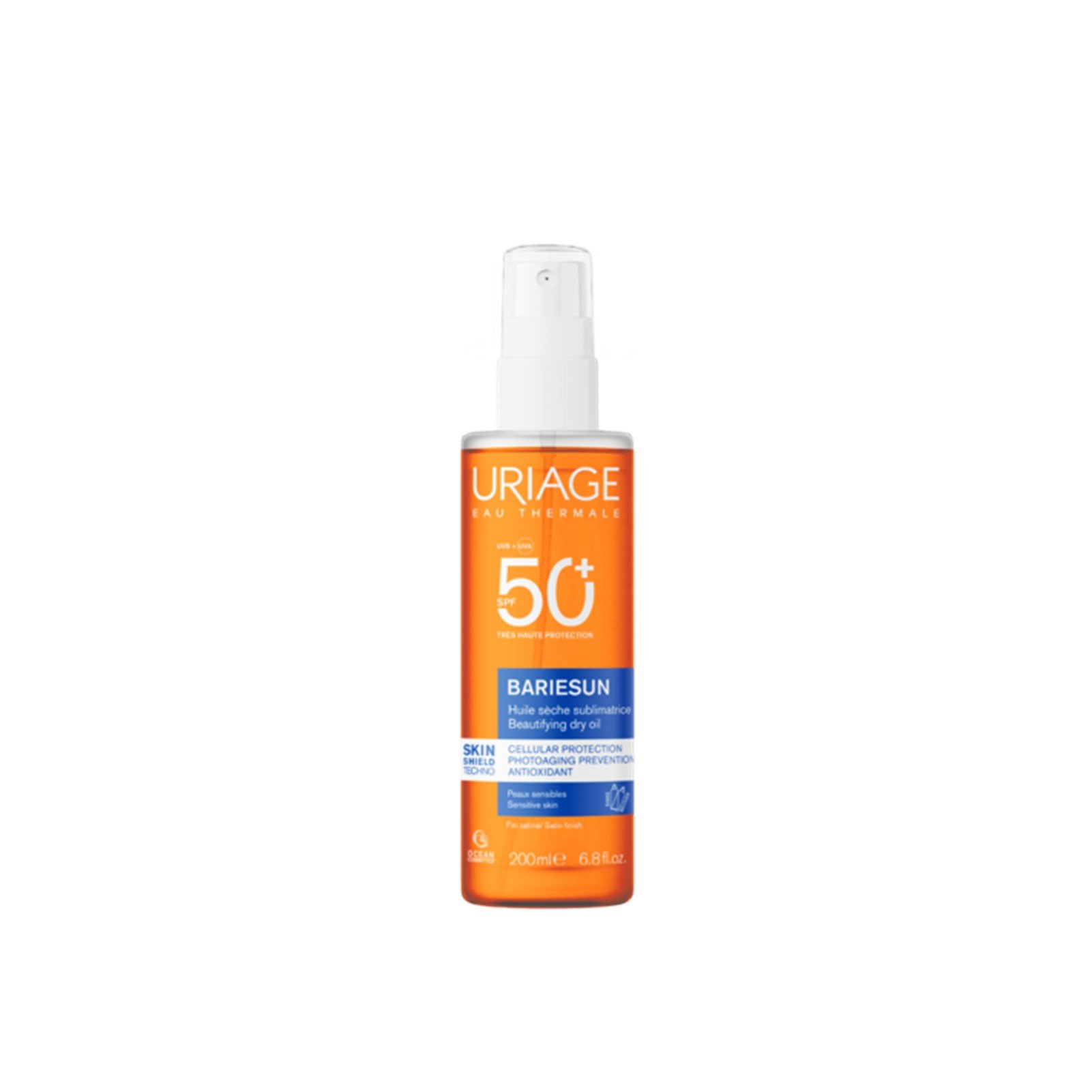 Uriage Bariesun Verschönerndes Trockenöl SPF50+ 200ml: Produktbild