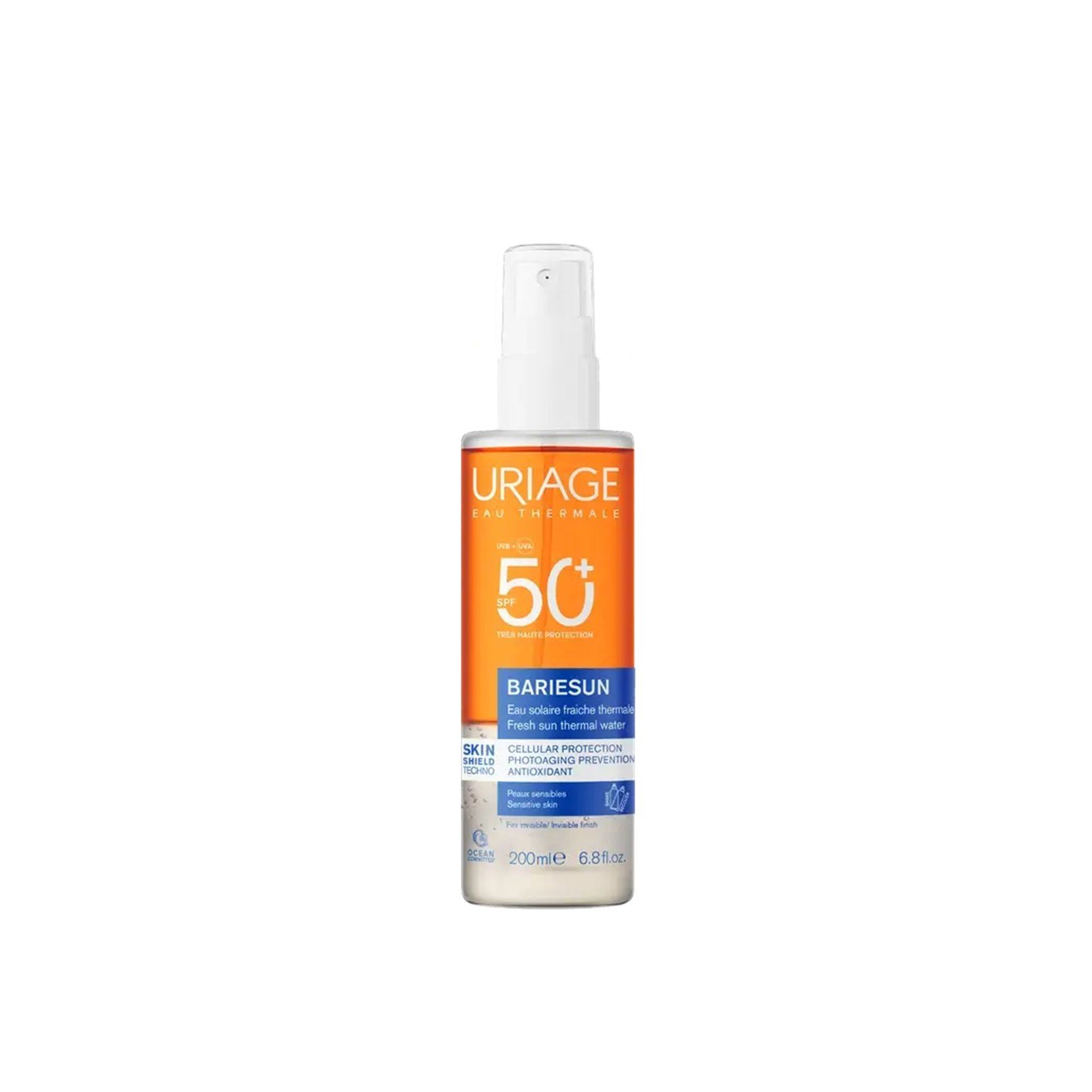 Uriage Bariésun Erfrischendes Sonnenschutz-Thermalwasser SPF50+ 200ml: product photo