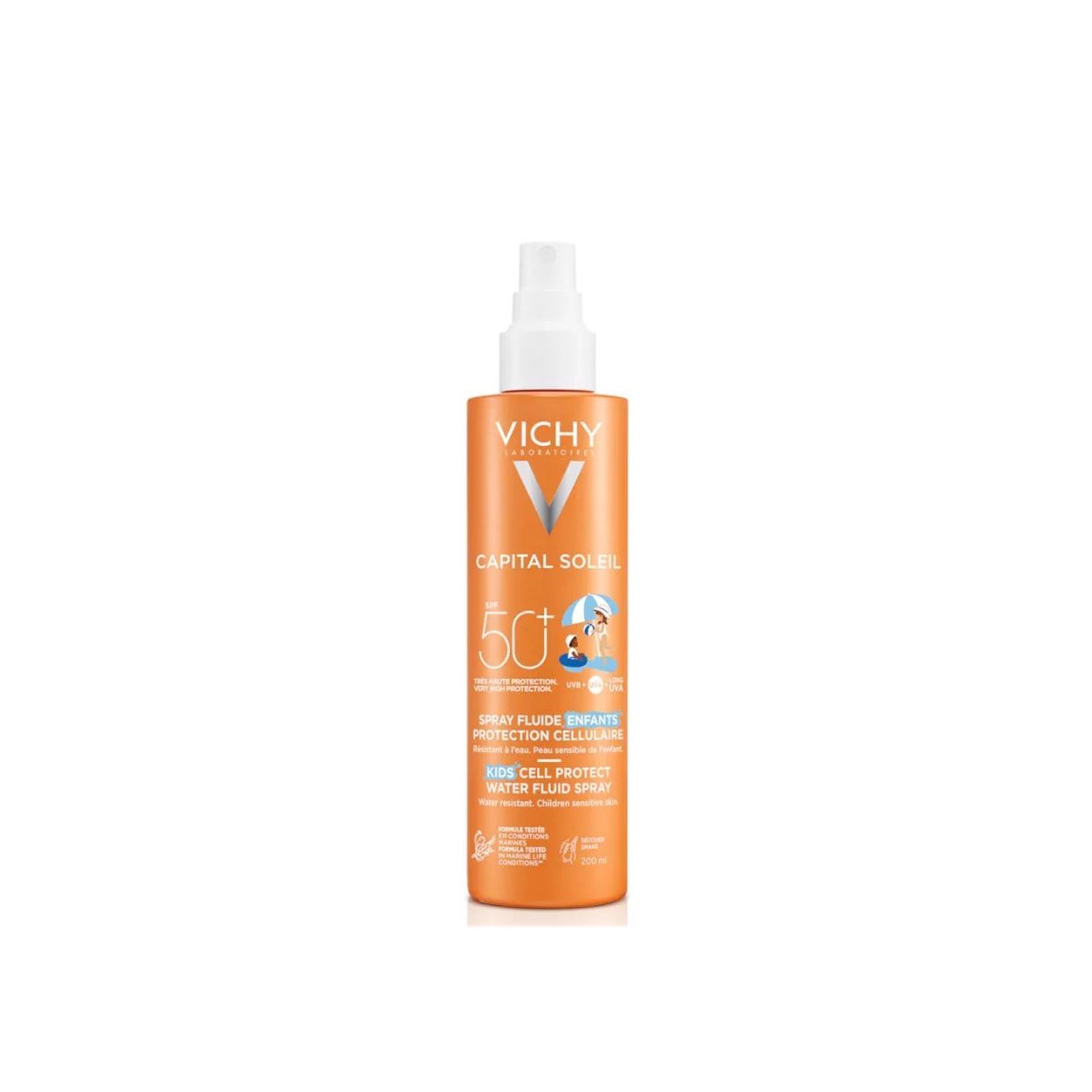 Vichy Capital Soleil Kids Cell Protect Wasser-Fluid-Spray SPF50+ 200ml: Produktbild