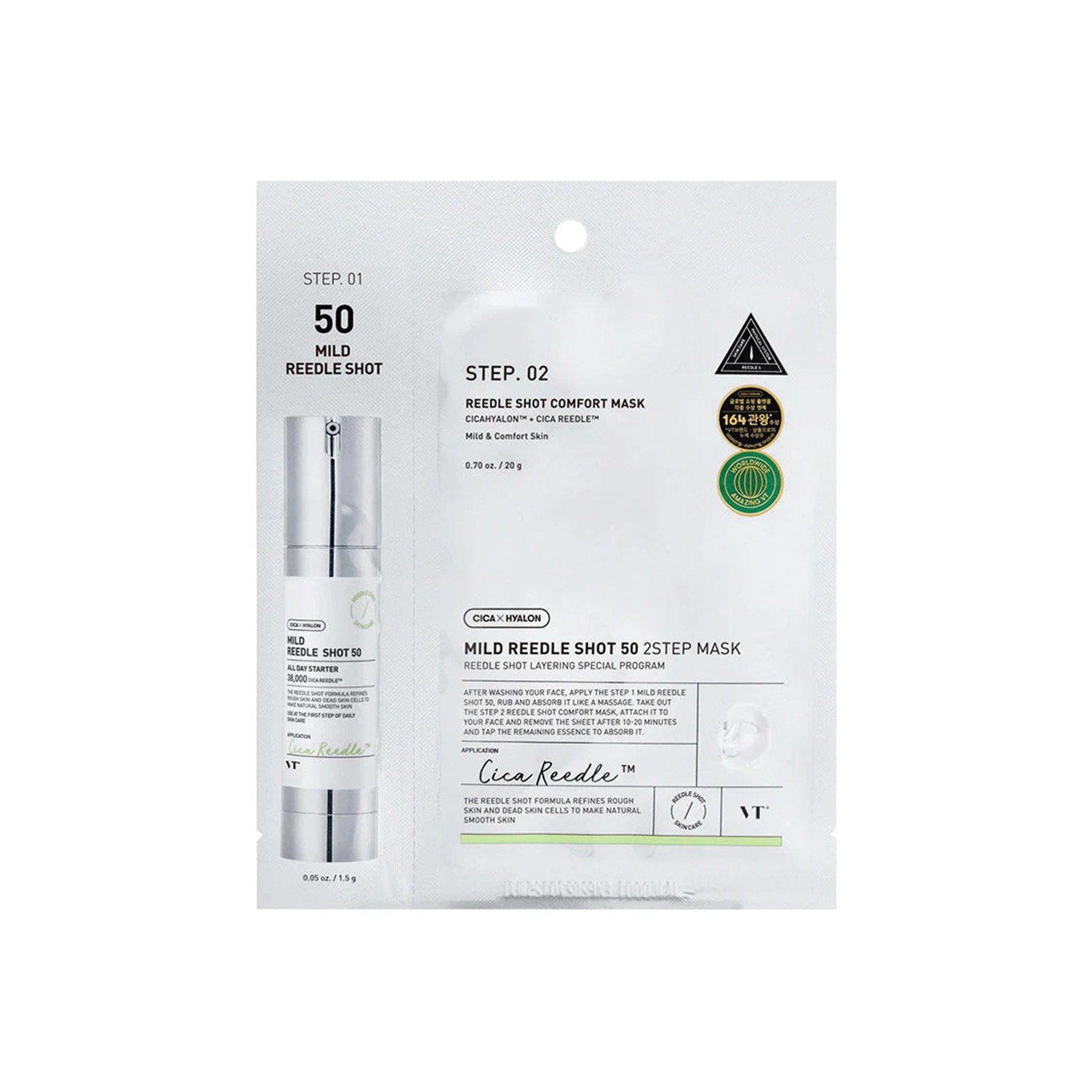 VT Cosmetics Cica Reedle Shot 50 2-Stufen-Maske: Produktbild