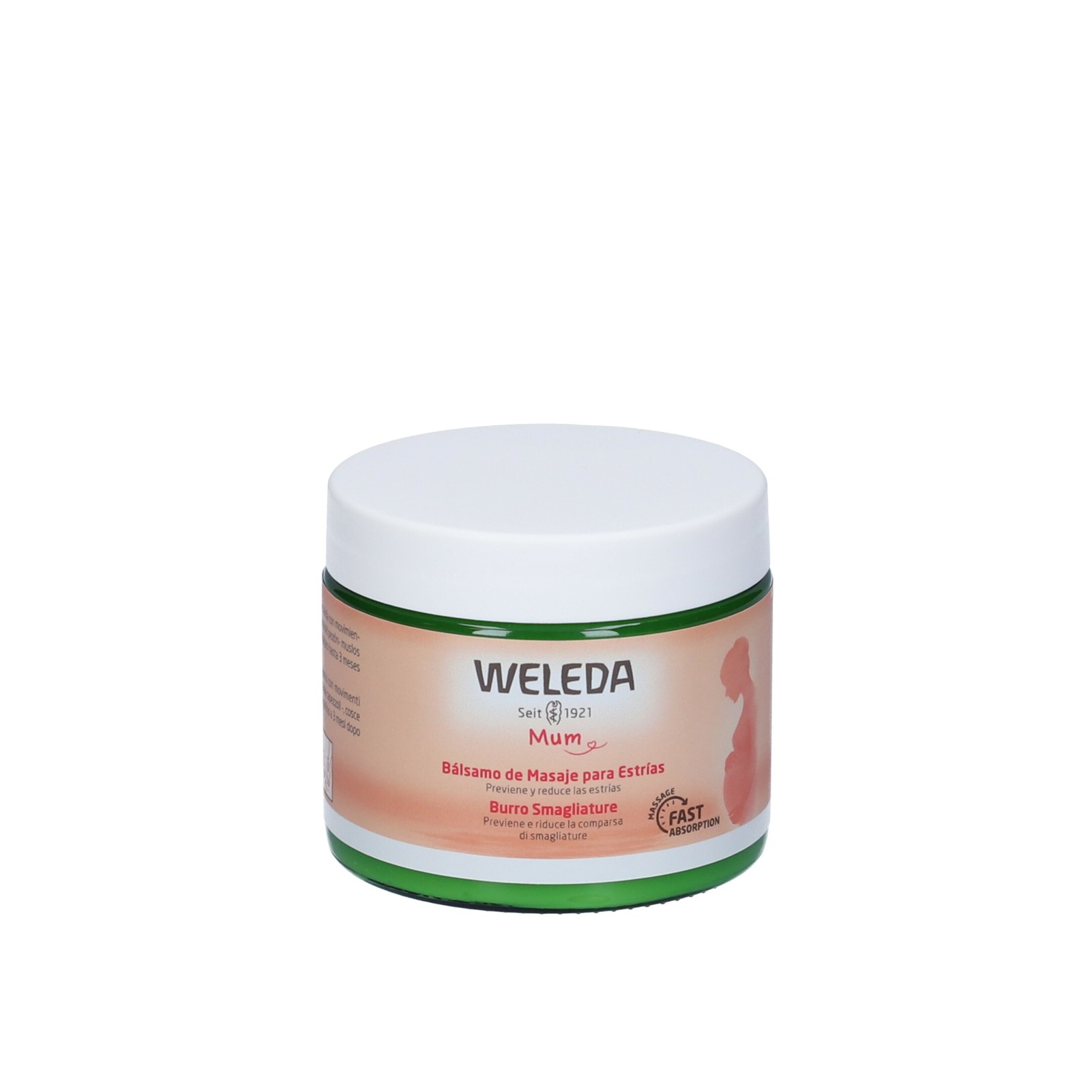 Weleda Mum Massage-Balsam gegen Schwangerschaftsstreifen 150ml: Produktbild