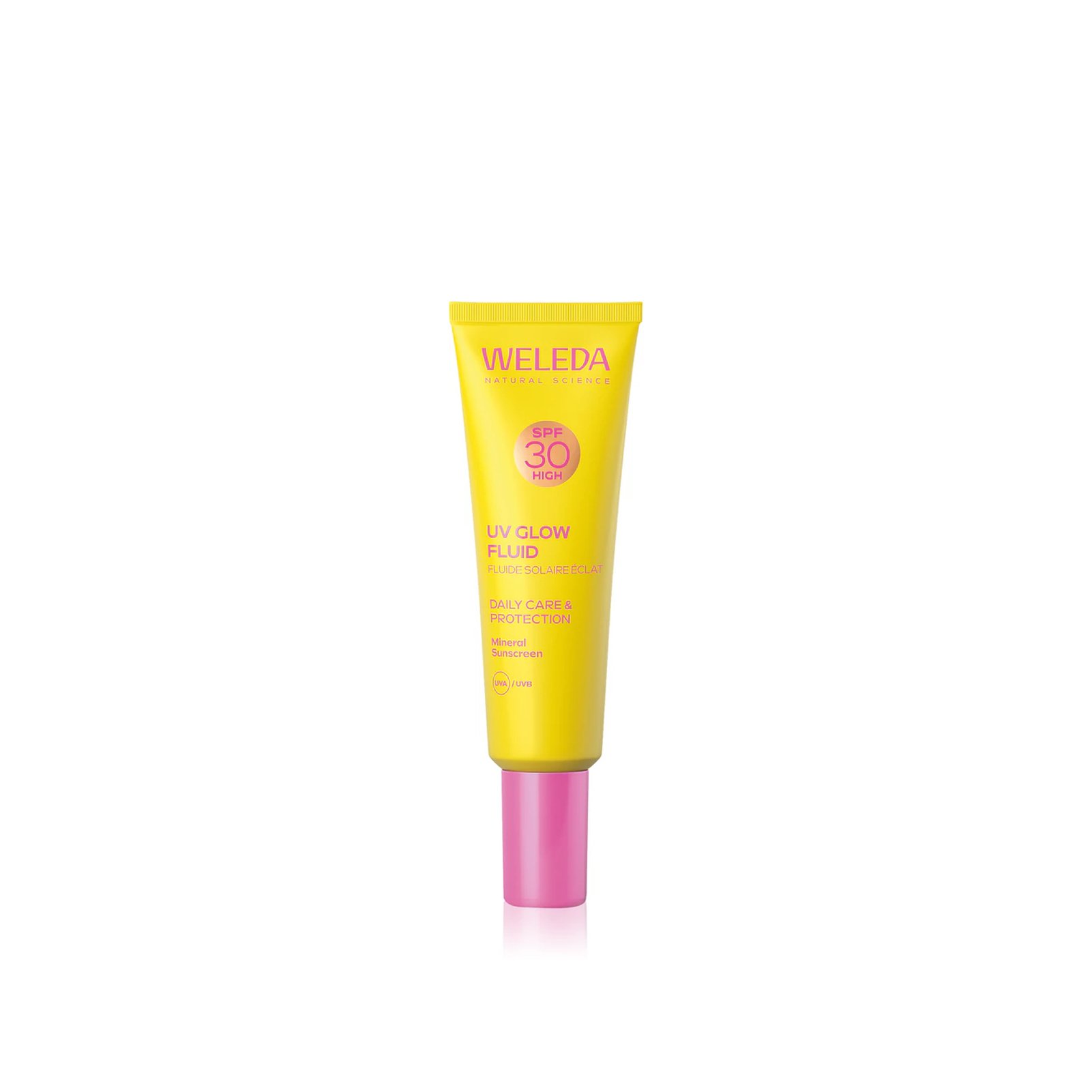 Weleda UV Glow Fluid Mineral-Sonnenschutz LSF 30 30 ml: Produktbild