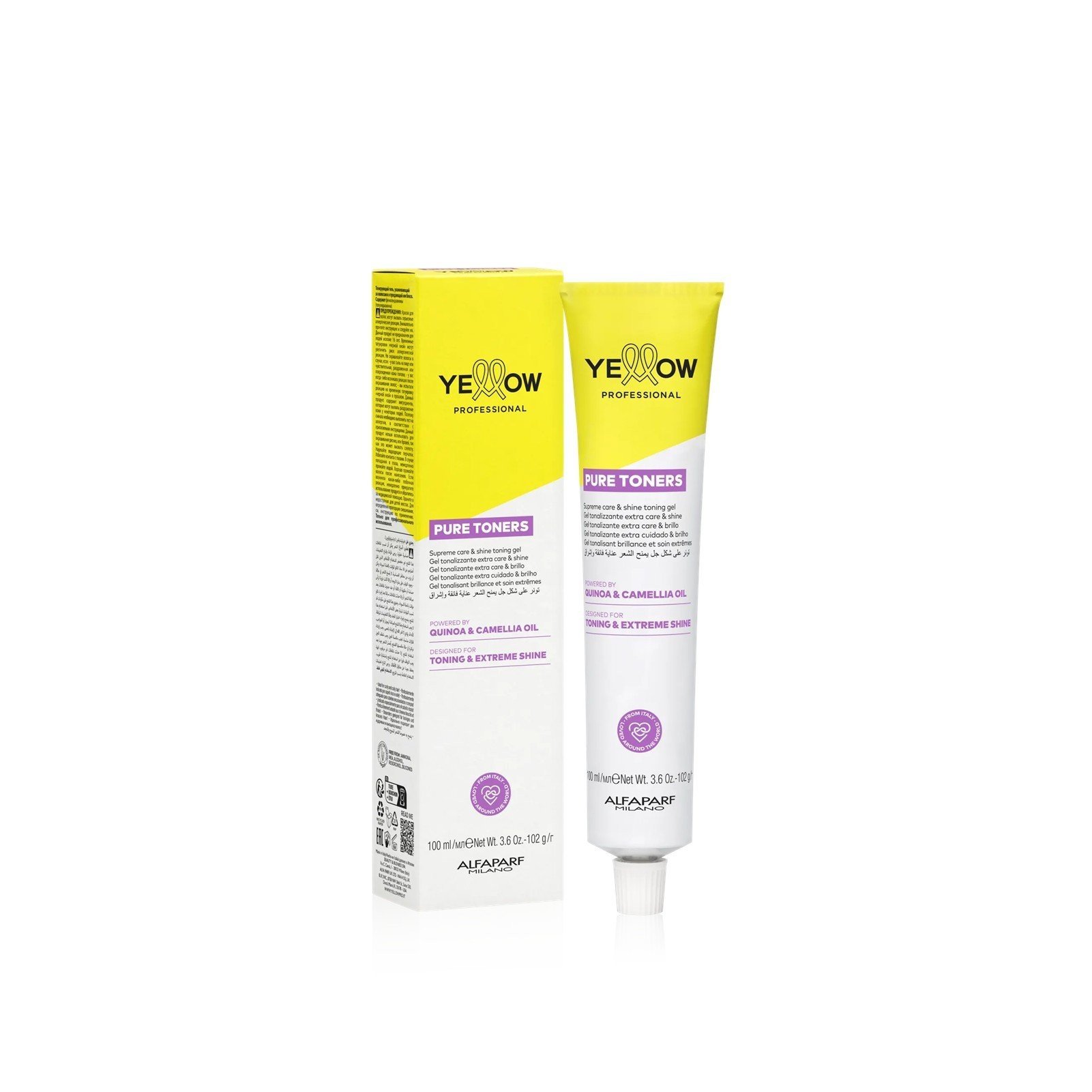 Yellow Professional Pure Toners Supreme Care & Shine Tönungsgel .2 Sweet Violet 100ml: Produktbild