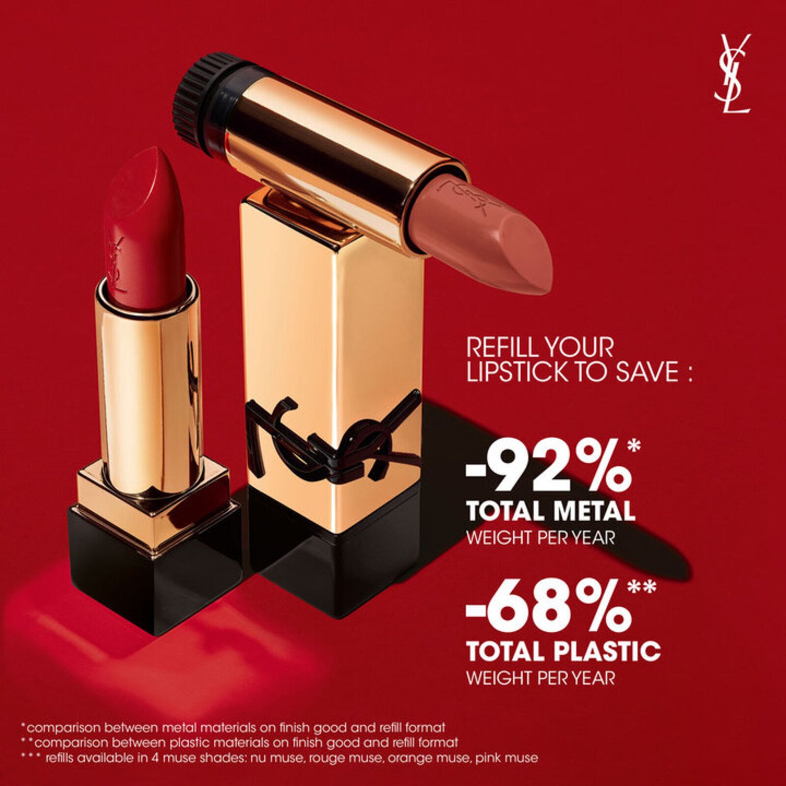 Yves Saint Laurent Rouge Pur Couture Satin Color Lipstick R13