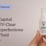 Vichy Capital Soleil UV-Clear Anti-Imperfections Water Fluid SPF50+ | Textura