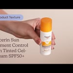 Eucerin Sun Pigment Control Sun Tinted Gel-Cream SPF50+ Medium |  Текстура