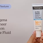 Neutrogena Ultra Sheer Hydration Invisible Fluid Sunscreen SPF50 | الملمس