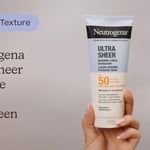 Neutrogena Ultra Sheer Invisible Lotion Sunscreen SPF50 | Texture