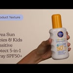 Nivea Sun Babies & Kids Sensitive Protect 5-in-1 Spray SPF50+ |  Texture