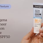 Neutrogena Ultra Sheer Hydration Invisible Cream Sunscreen SPF50 | الملمس