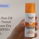 Eucerin Sun Oil Control Tinted Gel-Cream Dry Touch SPF50+ Medium | Tekstura