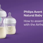 Philips Avent Natural Response AirFree Vent Baby Bottle | How to Assemble