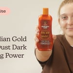 Australian Gold Solar Dust Dark Tanning Power Gel | Anleitung zur Verwendung