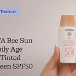APIVITA Bee Sun Safe Daily Age Repair Tinted Sunscreen SPF50 | Texture