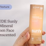 ATTITUDE Sunly Tinted Mineral Sunscreen Face Stick Unscented SPF30 | Textura