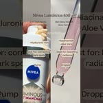 Nivea Luminous 630: Anti-Dark Spots Serum vs Skin Glow Serum