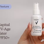 Vichy Capital Soleil UV-Age Daily Water Fluid SPF50+ | Textura