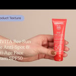 APIVITA Bee Sun Safe Anti-Spot & Anti-Age Face Cream SPF50 |  Texture