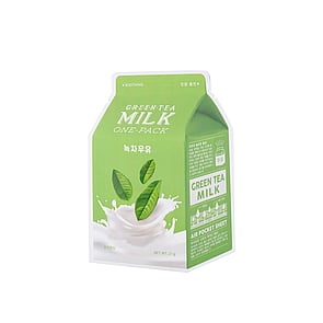 A'pieu Green Tea Milk One-Pack Gesichtsmaske 21g