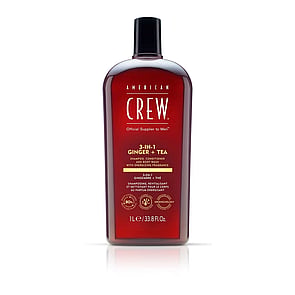 American Crew 3-In-1 Ginger + Tea Shampoo, Conditioner and Body Wash 1L