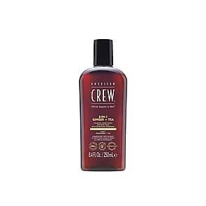 American Crew 3-In-1 Ginger + Tea Shampoo, Conditioner and Body Wash
