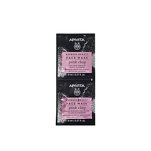 APIVITA Express Beauty Face Mask Pink Clay 2x8ml