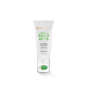 Arganicare Čisticí Přípravek Na Obličej S Aloe Vera Se Zabudovaným Kartáčkem 150ml