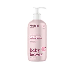 ATTITUDE Baby Leaves Champú y Gel de Baño Sin Perfume 473ml