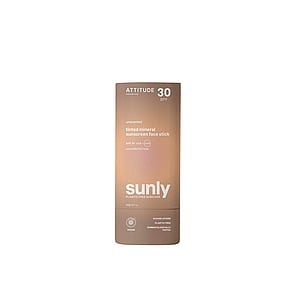 ATTITUDE Sunly Tinted Mineral Sunscreen Face Stick Unscented SPF30 20g