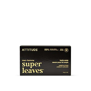 ATTITUDE Super Leaves Men Body Soap Amber & Citrus 113g