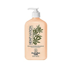 Australian Gold Hemp Nation Cítricos Espumosos y Champán Prolongador del Bronceado Hidratante 535ml