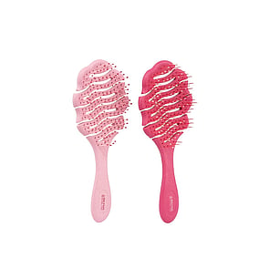 Beter Natural Fiber 180º Flex Hairbrush XL Fuchsia/Pale Pink x1