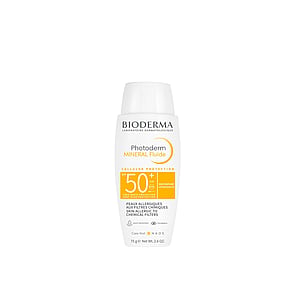 Bioderma Photoderm Mineral Fluid Solcreme Allergisk Hud SPF50+ 75g