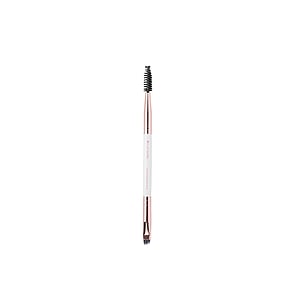 Brushworks Pinceau à Sourcils Double Embout White & Gold