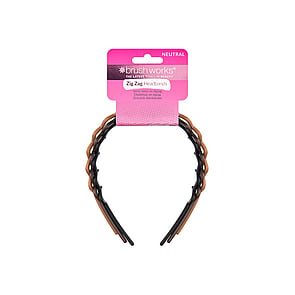 Brushworks Neutrale zigzag-hoofdbanden x3