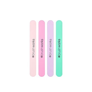 Brushworks Nail Files Pastel x4