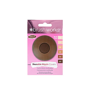 Brushworks Reusable Silicone Nipple Covers 6.0 Espresso x1 Pair