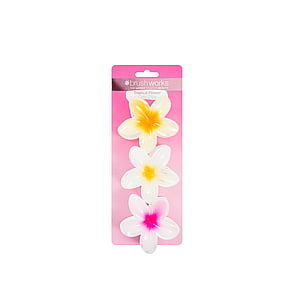 Brushworks Tropical Flower Claw Clips x3