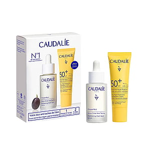 Caudalie Vinoperfect Brightening Dark Spot Serum 30ml + Very High Protection Lightweight Cream 20ml