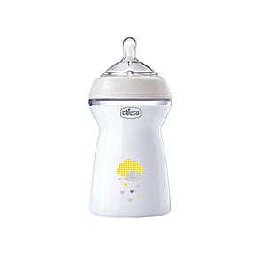 Chicco Natural Feeling Fast Flow BPA-Free Plastic Bottle 6m+ Beige 330ml