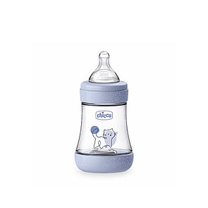 Chicco Perfect 5 Intui-Flow System زجاجة رضاعة للأطفال من البلاستيك الخالي من BPA تدفق بطيء 0m+ Blue 150ml