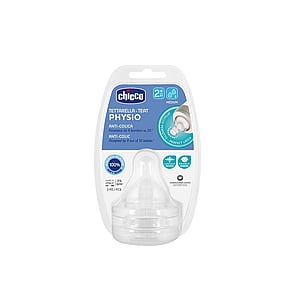 Chicco Physio Anti-Cólico Tetina de Silicona Flujo Medio 2m+ x2