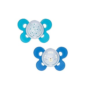 Chicco Physio Comfort Glow in the Dark Pacifier 16-36m Blue x2